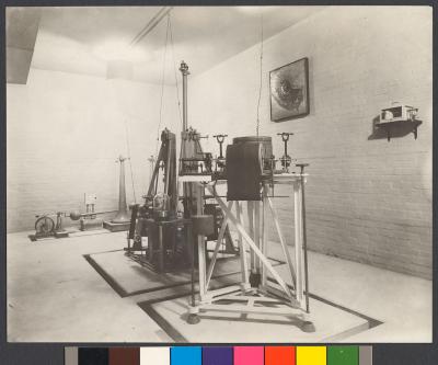 The seismological station in Maguire Hall, pictured in 1911