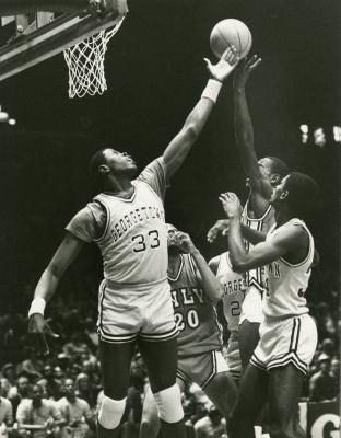 Ewing during the Hoyas' 1984 game against UNLV