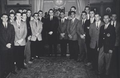 Photo of Antonin Scalia with the Philodemic Society