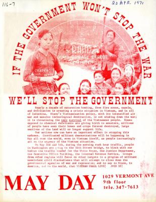 May Day flyer: If The Government Won’t Stop the War, We’ll Stop the Government