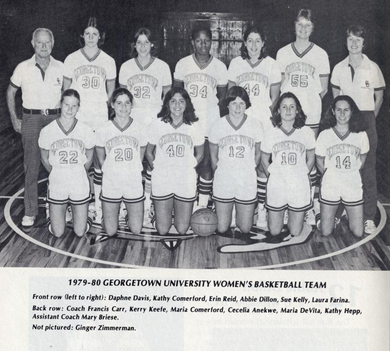 Georgetown Women's Basketball Team 1979-1980