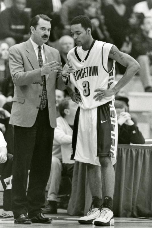 Esherick coaches Omari Faulkner (#3)