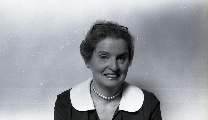 Photograph of Madeleine Albright from 1983