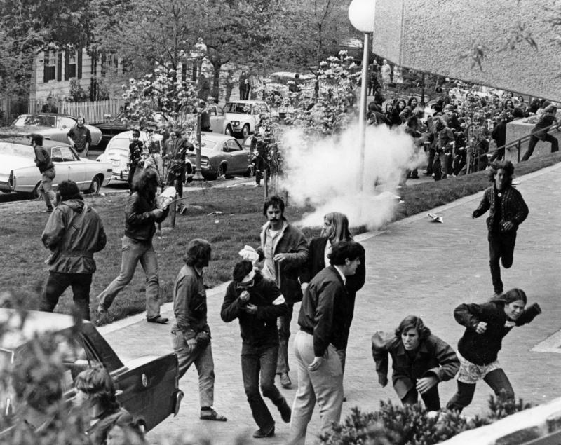 Protestors near Georgetown on May 2, 1971