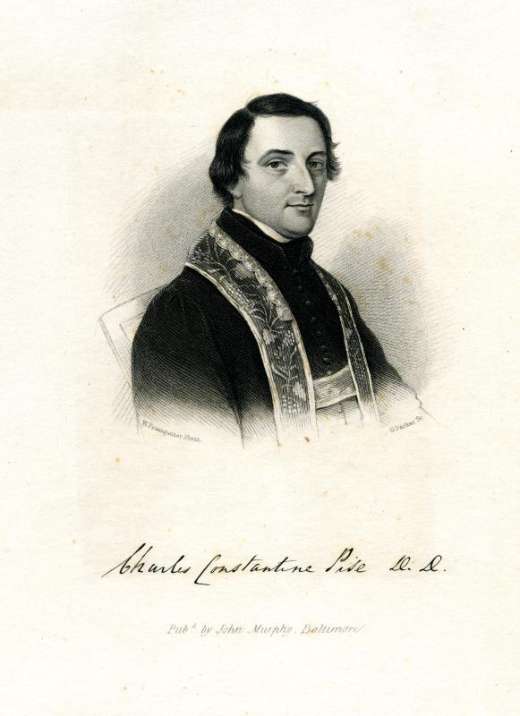 Etching of Charles Constantine Pise